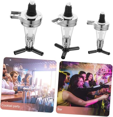 3 قطعة مضخة توزيع الخمور رأسًا على عقب موزع جداري لمضخة زجاجة البار للتحكم في الحصص الغذائية للحفلات in Kuwait