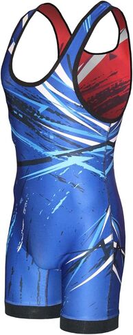 Matman USA The Breakdown Reversible Men's & Boy's Wrestling - Weightlifting - Exercise Singlet - Made in the U.S.A. in Kuwait