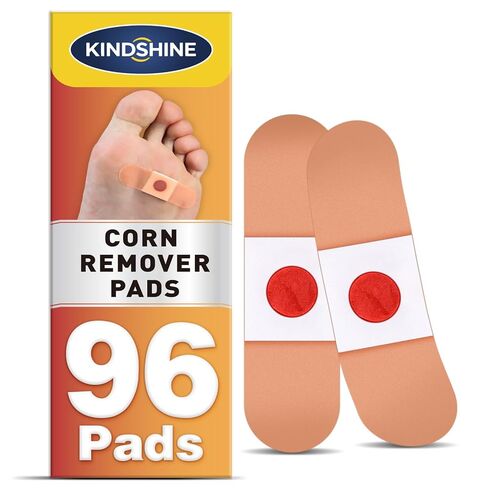 وسادات إزالة الذرة 96P للقدمين وأصابع القدم، قوة إضافية 40% رقع طبية من حمض الساليسيليك، علاج فعال لمسامير القدم الصغيرة والجلد الميت in Kuwait