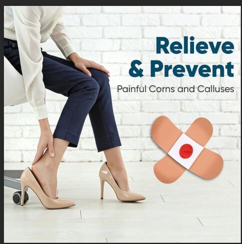 وسادات إزالة الذرة 96P للقدمين وأصابع القدم، قوة إضافية 40% رقع طبية من حمض الساليسيليك، علاج فعال لمسامير القدم الصغيرة والجلد الميت in Kuwait