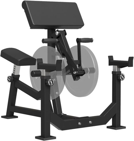 آلة تمرين العضلة ذات الرأسين ذات الرأسين، آلة تجعيد العضلة ذات الرأسين المحملة باللوحة، معدات تمرين العضلة ذات الرأسين والعضلة ثلاثية الرؤوس، آلة تدريب الذراع 2 في 1 للصالة الرياضية المنزلية in Kuwait