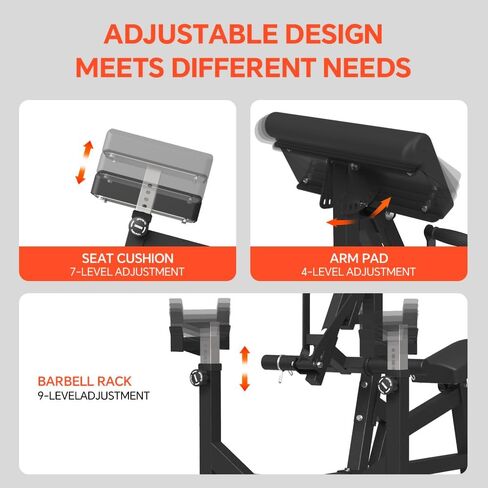 آلة تمرين العضلة ذات الرأسين ذات الرأسين، آلة تجعيد العضلة ذات الرأسين المحملة باللوحة، معدات تمرين العضلة ذات الرأسين والعضلة ثلاثية الرؤوس، آلة تدريب الذراع 2 في 1 للصالة الرياضية المنزلية in Kuwait