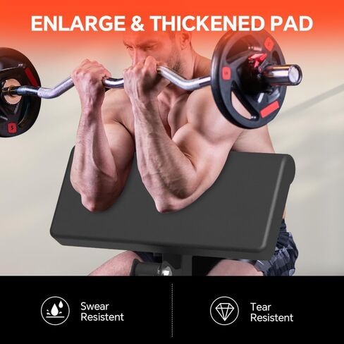 آلة تمرين العضلة ذات الرأسين ذات الرأسين، آلة تجعيد العضلة ذات الرأسين المحملة باللوحة، معدات تمرين العضلة ذات الرأسين والعضلة ثلاثية الرؤوس، آلة تدريب الذراع 2 في 1 للصالة الرياضية المنزلية in Kuwait