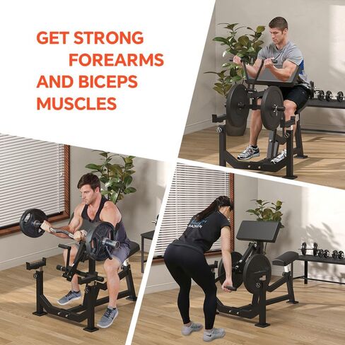 آلة تمرين العضلة ذات الرأسين ذات الرأسين، آلة تجعيد العضلة ذات الرأسين المحملة باللوحة، معدات تمرين العضلة ذات الرأسين والعضلة ثلاثية الرؤوس، آلة تدريب الذراع 2 في 1 للصالة الرياضية المنزلية in Kuwait