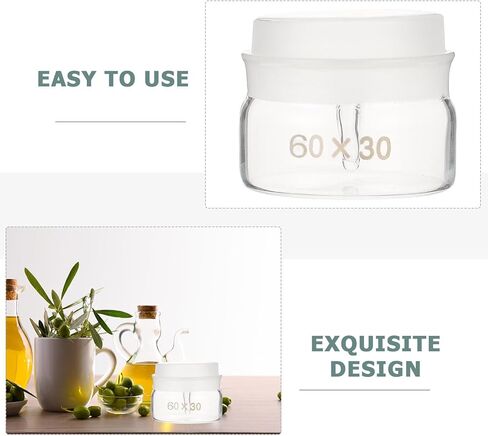 2 قطعة زجاجات وزن زجاجية مجموعة 60 × 30 مم حامل عينات مختبرية منخفضة عالية الشكل مع أغطية لمهام الوزن التجريبية والعلمية in Kuwait