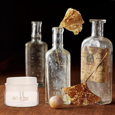 2 قطعة زجاجات وزن زجاجية مجموعة 60 × 30 مم حامل عينات مختبرية منخفضة عالية الشكل مع أغطية لمهام الوزن التجريبية والعلمية in Kuwait