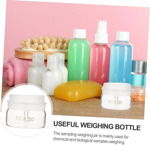 3pcs Glass Weighing Bottles Set Low High Form Borosilicate Lab Containers with Lid for Accurate Weighing Laboratories and Research Institutes in Saudi Arabia