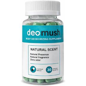 مكمل مزيل العرق الداخلي من ديموش، مزيل الروائح الكريهة لكامل الجسم، دعم طبيعي للتخلص من السموم والهضم، كبسولات الكلوروفيل، 30 قطعة in Kuwait