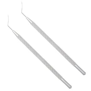 Stellmacher Barraquer Iris Spatula – Flat 0.25 mm & 0.50mm Tip, Premium Stainless Steel Ophthalmic Instrument | Eye Simulation & Training Tool for Model Handling (0.25mm) in Kuwait