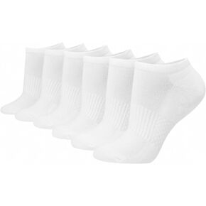 Hanes Moves No Show, Performance Socks for Women, X-Temp, Cushioned with Arch Support, 6-Packs, White, 5-9 in Kuwait