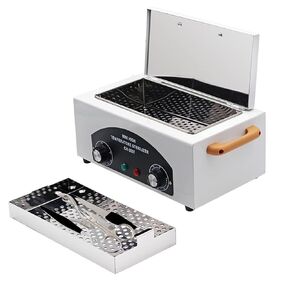 1.5L Autoclave Cabinet,High Temperature Autoclave Sterilizers,Dry Heat Sterilizer Machine for Nail Art Tool Equipment and Dental Instrument（White) in Kuwait