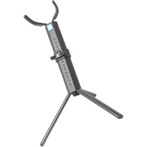 Foldable Tenor Saxophone Stand Bracket Portable Instrument Holder with Blue Case for Tenor Saxophone Storage and Display in Kuwait