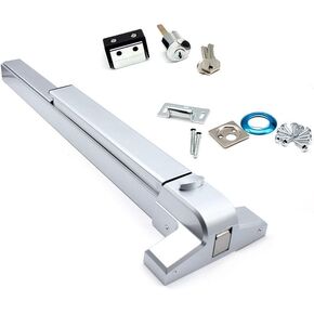 Door Push Bar Handles, Heavy Duty Commercial Grade Exit Device, Stainless Steel, 27 inches in Kuwait