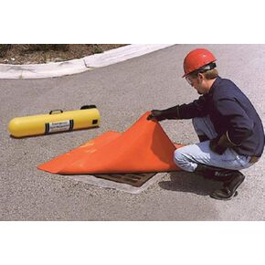 UltraTech 48" X 48" X 3/8" Ultra-Drain Seal Orange Polyethylene Drain Seal in Saudi Arabia