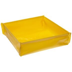 صينية UltraTech 1330 من قماش PVC مرنة فائقة الاستخدام، طول 45.72 سم × عرض 45.72 سم × ارتفاع 11.43 سم، أصفر in Kuwait