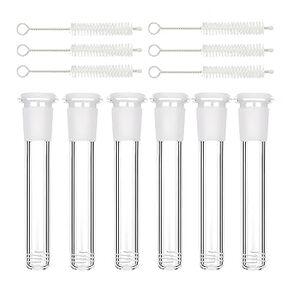 Borosilicate Glass Tube with 6 Cleaning Brushes, 14mm Compatible Laboratory Equipment,15cm/5.9inch in Kuwait