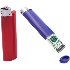 SECRET STASH Fake Lighter Diversion Safe - Hidden Compartments for Cash Jewelry Pills | Storage Box Discreet Hide Money Small Container Store Valuables in Plain Sight Safes Pill Hiding Light (1) in Kuwait