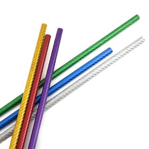 2PCS Carbon Fiber Colored Tube 3K Pure Glossy Colorful Surface Length 0.5m Red Blue Green Gold Silver Purple DIY for RC Airplane Carbon Fiber Tubes(10x8mm Yellow) in Saudi Arabia