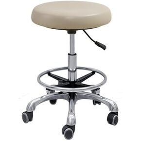 Adjustable Dental Assistant Stool, PU Leather Seat, 360° Swivel, Armrests, Ergonomic Design for Comfort, Perfect for Clinics and Dental Offices in Kuwait
