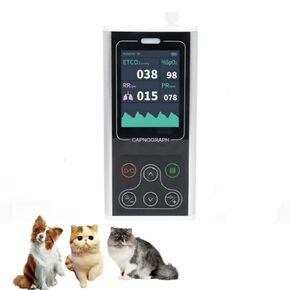 CONTEC Veterinary Capnograph with ETCO2, PR Respiration Rate Monitor 2026, for Animals use in Kuwait