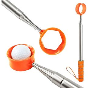 مسترد كرة الجولف التلسكوبي، عمود من الفولاذ المقاوم للصدأ عالي التحمل بطول 9 أقدام مع قبضة مطاطية مضادة للانزلاق، مسترد كرة جولف احترافي مزدوج الجوانب وسهل الالتقاط in Kuwait