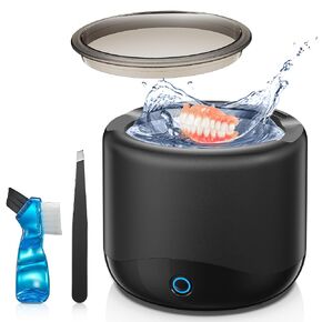 منظف ​​المثبات بالموجات فوق الصوتية، آلة تنظيف المثبت 45 كيلو هرتز لأطقم الأسنان، واقيات الفم، والمصففات، والأقواس، ورؤوس فرشاة الأسنان والمجوهرات، وكبسولة تنظيف الأسنان 230 مل مع 3 أوضاع ومؤقت رقمي in Kuwait