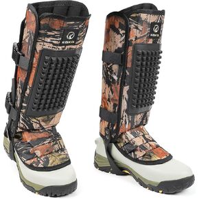 Kalkal Snake Gaiters, 1200D Waterproof Snake Chaps Snake Gaiters for Men Women, Adjustable Snake Bite Protection Snake Guards for Legs Men, Snake Proof Gaiters for Hiking Hunting in Kuwait