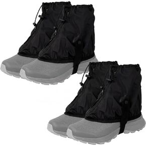 2 Pair Ultralight Trail Gaiters Low Ankle Shoe Gaiters Lightweight Waterproof Leg Guards for Trail Running Hiking, Sand Debris Protection Outdoor in Kuwait