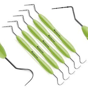 مجموعة مسبار مستكشف الأسنان INSTUMAX® 5 قطع - أدوات UNC15/23 EXPRO مع مقابض سيليكون مرمزة بالألوان، وقياس عمق الجيب، وفحوصات الأسنان، والكشف عن الجير وحساب التفاضل والتكامل in Kuwait