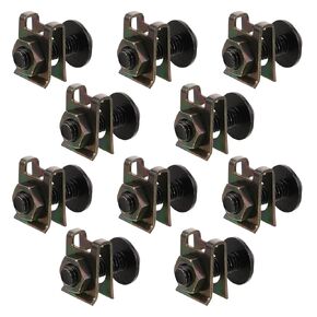 10pcs 6mm Motorcycle Body Screws Self-Tapping Aluminum Alloy Fairing Bolts Black for Front Skid Plate and License Plate Fixing Clips in Kuwait