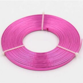 Wire,Aluminum Wire, 4M Flat Aluminum Wire - 5mm x 1mm Versatile Crafting Material for DIY Projects, Jewelry Making, and More in Saudi Arabia