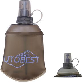 150ml Soft Flask, 1 Pack Flexible TPU Hydration Water Bottle, Collapsible with 28mm Caliber for Running, Hiking, Cycling, Climbing, and Marathon Purple in Kuwait