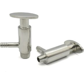 OD 25.4 مللي متر ، 10 مللي متر خرطوم هوك المشبك SS304 الفولاذ المقاوم للصدأ صمام أخذ العينات مقبض يدوي in Kuwait