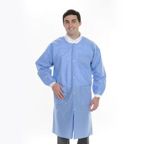 ValuMax 3660EBXS ExtraSafe Lab Coats Unisex Steel Blue Extra Small 10/Pk in Kuwait