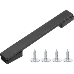 PATIKIL 7.56 Inch Luggage Handle Replacement, Plastic Pull Handle Grip with 4 Screws for Luggage Toolbox Storage Box Case Repair - 5Pcs (Black) in Kuwait