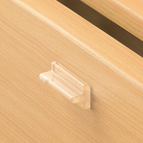 Clear Self-Adhesive Invisible Drawer Pulls, No Drill & Nails Hidden Cabinet Handles, Strong Self-Stick Concealed Transparent Silicone Push Pull Handle for Furniture, Wardrobe, Drawers, Doors (4PCS) in Kuwait