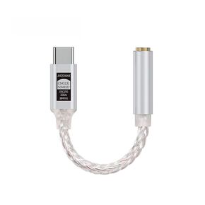 JCALLY JM20MAX USB-C to 3.5mm Audio Adapter Upgraded 195mW Dongle DAC for Headphone Dual Chips with CS43131 + SGM8262, DSD256, 32bit/384kHz, Type C Cable Wire Amplifier for iPhone, Android & More in Kuwait