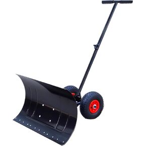 ELEFOCUS إطارات هوائية 2-عجلة معاول الثلج انتهازي المحراث اليدوي اليد دفع المحمولة سنوبلوو أداة إزالة الثلج في الهواء الطلق (7543) in Kuwait