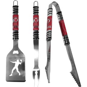 Siskiyou Sports NCAA Utah Utes 3 قطع من أدوات الشواء Tailgater، مقاس واحد، ألوان الفريق in Kuwait