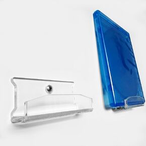 Clear Acrylic Wall Mount for DVD & Blu-ray – Floating Disc & Game Display Holder, Minimalist Design hanger for Movies, 4K UHD & Video Games Organizer in Kuwait