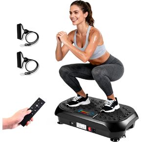 Vibration Plate Exercise Machine, Vibrating Plate for Lymphatic Drainage, Full Body Vibration Plate Fitness Platform Stand Board Shaker, Workout Vibrate Waver Sport Gym Gifts for Weight Loss Women Men in Kuwait