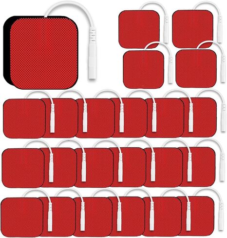 22 PCS 2X 2" Tens Unit Electrode Pads Compatible with Auvon Tens 7000 Muscle Stimulator Machine,Tens Unit Replacement Pads Reuse More Than 35-50 Times with Self Stick and Non-Irritating Designs in Kuwait