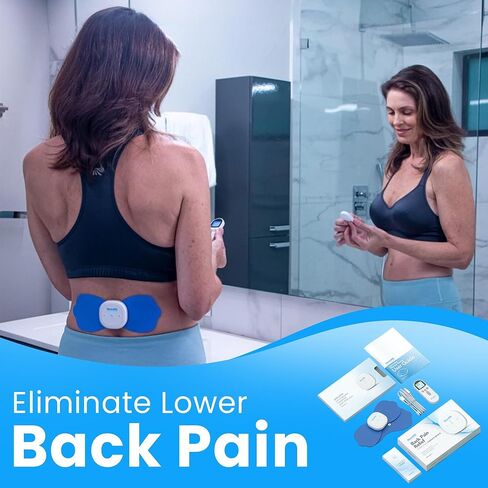 NeuroMD: Corrective Therapy Device for Back Pain - NMES Wireless Electrode Pads | Muscle Stimulator for Pain Relief | 2 Studied Modes for Back Pain, Muscle Strengthening & Sciatica in Kuwait