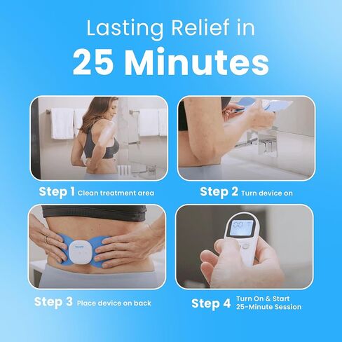 NeuroMD: Corrective Therapy Device for Back Pain - NMES Wireless Electrode Pads | Muscle Stimulator for Pain Relief | 2 Studied Modes for Back Pain, Muscle Strengthening & Sciatica in Kuwait