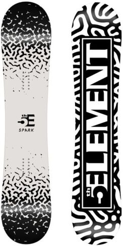 5th Element Spark Snowboard Beginner Snowboard for Boys-with EZ Rocker and Metal Edges-Designed for Ski Resorts- 100cm, 110cm, 120cm, 125cm, 130cm, 135cm in Kuwait