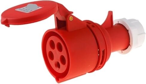 1pc Waterproof Industrial Plug and Socket Connector - 16A & 32A Plug IP44 Rated for Use(3 Core 16a Concealed) in Saudi Arabia