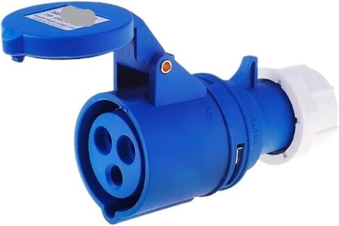 1pc Waterproof Industrial Plug and Socket Connector - 16A & 32A Plug IP44 Rated for Use(3 Core 16a Concealed) in Saudi Arabia