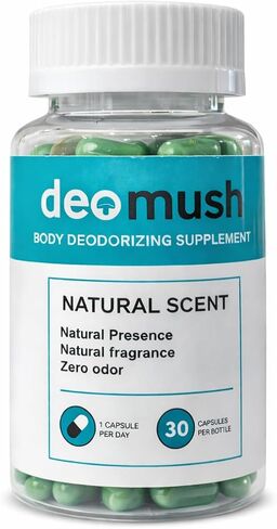 مكمل مزيل العرق الداخلي من ديموش، مزيل الروائح الكريهة لكامل الجسم، دعم طبيعي للتخلص من السموم والهضم، كبسولات الكلوروفيل، 30 قطعة in Kuwait