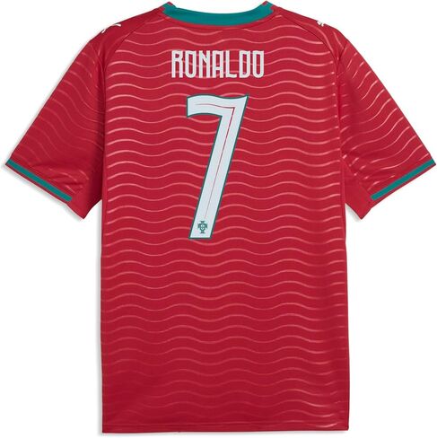 PUMA Mens Portugal 2026 Home Player V-Neck Short Sleeve Replica Jersey Casual - Red in Saudi Arabia