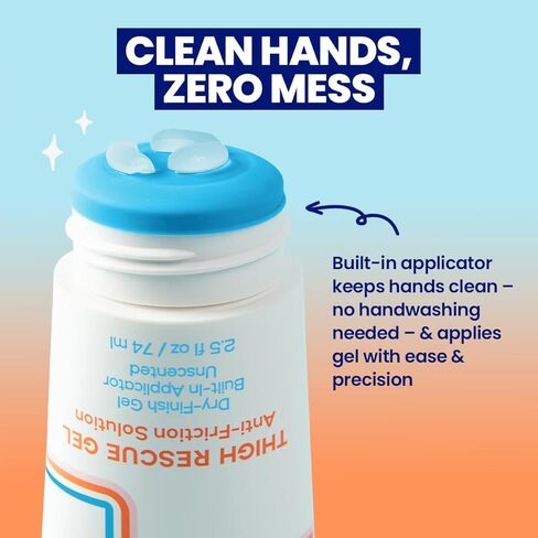 جل إنقاذ الفخذين من ميجاباب | حاجز شفاف مضاد للاحتكاك للغضب | مقاومة للعرق | أداة توزيع المكياج بدون فوضى | الفخذين وخطوط الصدرية والمزيد | 2.5 أونصة سائلة in Kuwait